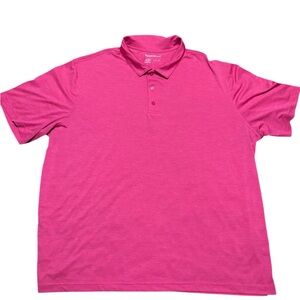 Men's Reebok Pink Polo Shirt 4xl Big Boy Golf Shirt
